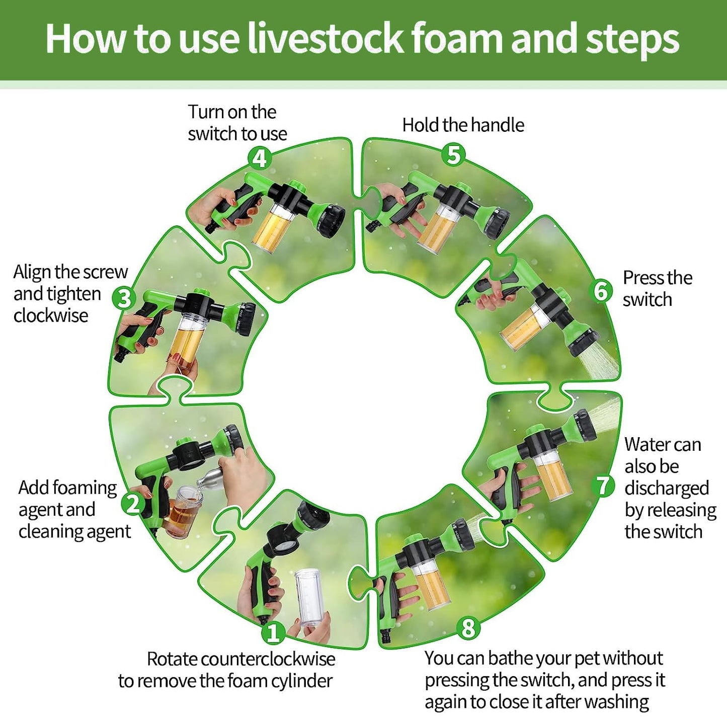 Outdoor Pet Spa Kit & Multi-use Sprayer